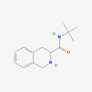 molecular formula C14H20N2O B114182 (S)-N-(tert-Butyl)-1,2,3,4-tetrahydroisoquinoline-3-carboxamide CAS No. 149182-72-9