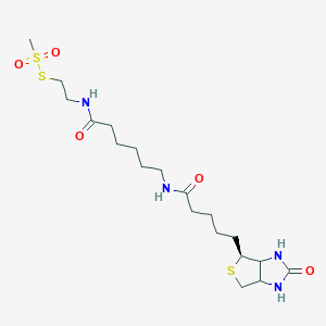 molecular formula C19H34N4O5S3 B1141820 N-Biotinylcaproylaminoethyl Methanethiosulfonate CAS No. 353754-95-7