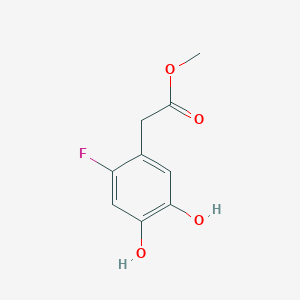molecular formula C9H9FO4 B114185 Methyl 2-(2-fluoro-4,5-dihydroxyphenyl)acetate CAS No. 141523-25-3