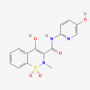 molecular formula C₁₅H₁₄ClN₃O₅S B1141874 5'-Hydroxypiroxicam CAS No. 76066-11-0