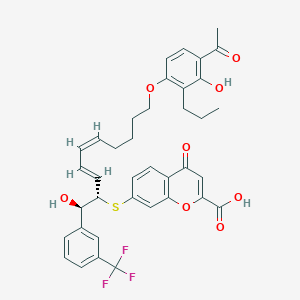 molecular formula C38H37F3O8S B114188 Iralukast CAS No. 151581-24-7
