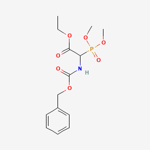 molecular formula C₁₄H₂₀NO₇P B1141882 Ethyl 2-(((benzyloxy)carbonyl)amino)-2-(dimethoxyphosphoryl)acetate CAS No. 1219412-89-1
