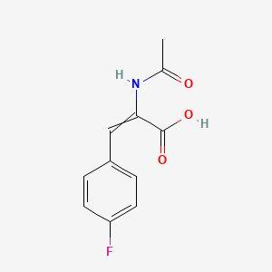 molecular formula C₁₁H₁₀FNO₃ B1141887 2-acetamido-3-(4-fluorophenyl)prop-2-enoic Acid CAS No. 111649-72-0
