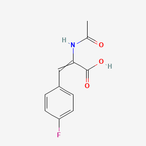 molecular formula C₁₁H₁₀FNO₃ B1141887 p-Fluoro-alpha-acetamidocinnamic Acid CAS No. 111649-72-0