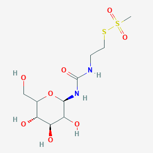 molecular formula C₁₀H₂₀N₂O₈S₂ B1141888 1-(2-methylsulfonylsulfanylethyl)-3-[(2R,4S,5S)-3,4,5-trihydroxy-6-(hydroxymethyl)oxan-2-yl]urea CAS No. 550325-52-5
