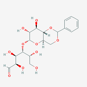 (2R,3R,4R,5R)-4-[[(4aR,6R,7R,8R,8aS)-7,8-dihydroxy-2-phenyl-4,4a,6,7,8,8a-hexahydropyrano[3,2-d][1,3]dioxin-6-yl]oxy]-2,3,5,6-tetrahydroxyhexanal