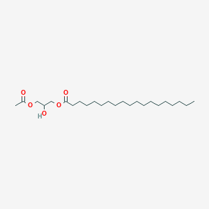 molecular formula C₂₄H₄₆O₅ B1141896 3-Acetoxy-2-hydroxypropyl nonadecanoate CAS No. 120602-61-1