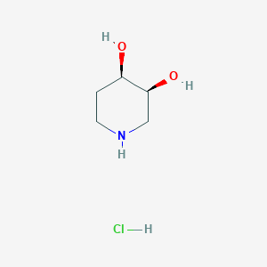 molecular formula C5H12ClNO2 B1141906 cis-3,4-Piperidinediol hydrochloride CAS No. 443648-89-3