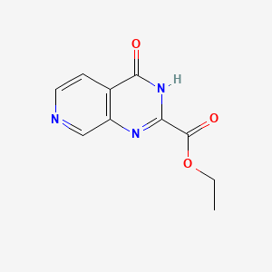 molecular formula C10H9N3O3 B1141908 Ethyl 4-oxo-1,4-dihydropyrido[3,4-d]pyrimidine-2-carboxylate CAS No. 869296-21-9