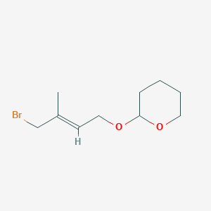 molecular formula C₁₀H₁₇BrO₂ B1141910 2-[(4-Bromo-3-methyl-2-buten-1-yl)oxy]tetrahydro-2H-pyran CAS No. 78437-07-7