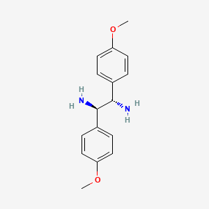 molecular formula C16H20N2O2 B1141922 (1R,2S)-1,2-bis(4-methoxyphenyl)ethane-1,2-diamine CAS No. 117106-36-2