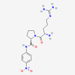 molecular formula C17H25N7O4 B1141931 (S)-1-((S)-2-Amino-5-guanidinopentanoyl)-N-(4-nitrophenyl)pyrrolidine-2-carboxamide CAS No. 112898-06-3