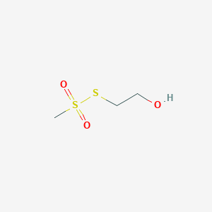 molecular formula C₃H₈O₃S₂ B1141936 2-Methylsulfonylsulfanylethanol CAS No. 13700-08-8