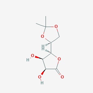 molecular formula C₉H₁₄O₆ B1141940 5,6-O-Isopropylidene-L-gulono-1,4-lactone CAS No. 94697-68-4