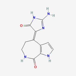 molecular formula C11H11N5O2 B1141941 Debromohymenialdisine CAS No. 125118-55-0