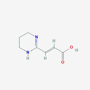 molecular formula C7H10N2O2 B1141942 3-(1,4,5,6-Tetrahydropyrimidin-2-yl)acrylic acid CAS No. 116162-28-8