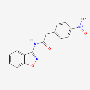 molecular formula C15H11N3O4 B11419530 N-(1,2-benzoxazol-3-yl)-2-(4-nitrophenyl)acetamide 