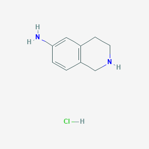 molecular formula C₉H₁₃ClN₂ B1141974 1,2,3,4-Tetrahydroisoquinolin-6-amine hydrochloride CAS No. 175871-42-8