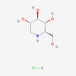 molecular formula C₆H₁₄ClNO₄ B1141980 (2S,3R,4R,5S)-2-(hydroxymethyl)piperidine-3,4,5-triol;hydrochloride CAS No. 210223-32-8