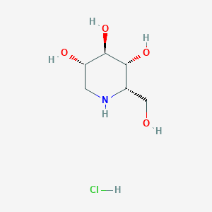molecular formula C₆H₁₄ClNO₄ B1141980 1-Deoxy-L-idonojirimycin HCl CAS No. 210223-32-8