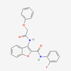 molecular formula C23H17FN2O4 B11419837 N-(2-Fluorophenyl)-3-[(2-phenoxyacetyl)amino]-2-benzofurancarboxamide CAS No. 847406-14-8