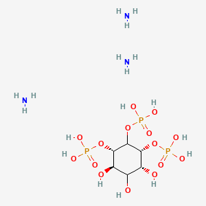 molecular formula C6H24N3O15P3 B1141986 D-Ins 1,4,5-trisphosphate triammonium salt CAS No. 112571-69-4