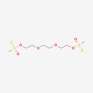B1141988 Methyl-[2-[2-(2-methylsulfonothioyloxyethoxy)ethoxy]ethoxy]-oxo-sulfanylidene-lambda6-sulfane CAS No. 212262-04-9