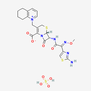 molecular formula C23H24N6O5S2.H2O4S B1141994 Cefquinome sulfate CAS No. 118443-88-2