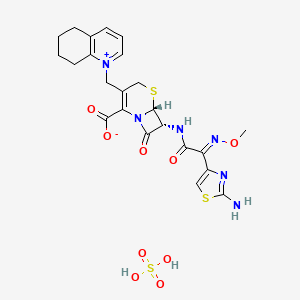molecular formula C23H24N6O5S2.H2O4S B1141994 Cefquinomesulfate CAS No. 118443-88-2