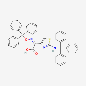B1141999 (Z)-2-(2-Tritylaminothiazol-4-yl)-2-trityloxyiminoaceticacid CAS No. 68786-47-0