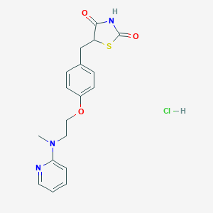 molecular formula C18H20ClN3O3S B001142 Rosiglitazone hydrochloride CAS No. 302543-62-0