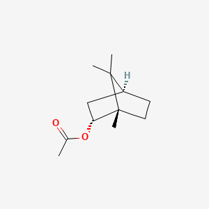 molecular formula C₁₂H₂₀O₂ B1142027 (-)-冰片基乙酸酯 CAS No. 5655-61-8