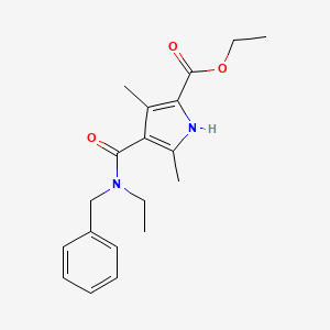 molecular formula C19H24N2O3 B11420328 ethyl 4-[benzyl(ethyl)carbamoyl]-3,5-dimethyl-1H-pyrrole-2-carboxylate 