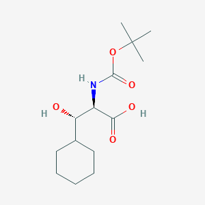 molecular formula C14H25NO5 B1142035 (R,S)-A-N-Boc-amino-B-hydroxy-cyclohexanepropanic acid CAS No. 120963-86-2