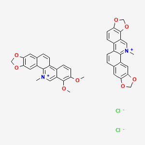 molecular formula C20H14NO4 B1142045 Chelerythrine chloride mixture with sanguinarine chloride CAS No. 112025-60-2