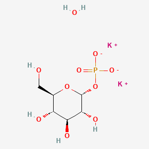 molecular formula C₆H₁₃K₂O₉P. (H₂O)ₓ B1142055 alpha-D-Glucose 1-phosphate dipotassium salt hydrate, BioXtra, >=98% CAS No. 1233690-06-6