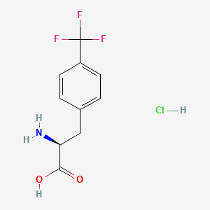 molecular formula C10H11ClF3NO2 B1142061 (S)-2-Amino-3-(4-(trifluoromethyl)phenyl)propanoic acid hydrochloride CAS No. 122839-50-3