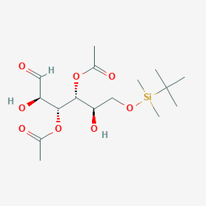 molecular formula C16H30O8Si B1142068 3,4-Di-O-acetyl-6-O-(tert-butyldimethylsilyl)-D-glucal CAS No. 117136-33-1