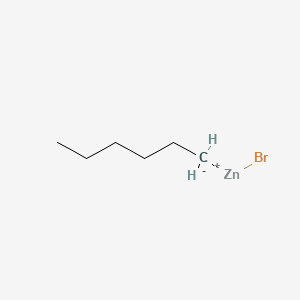 B1142076 1-Hexylzinc bromide CAS No. 124397-96-2