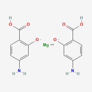 molecular formula C14H12MgN2O6 B1142086 p-Aminosalicylic acid magnesium salt CAS No. 123465-67-8