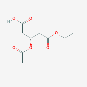 molecular formula C9H14O6 B1142087 (R)-Monoethyl 3-acetoxyglutarate CAS No. 113036-11-6