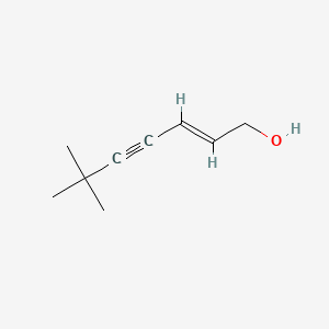 B1142090 1-Hydroxy-6,6-dimethyl-2-heptene-4-yne CAS No. 114311-70-5