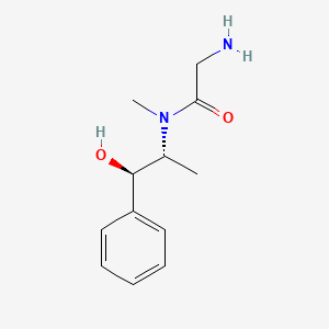 molecular formula C₁₂H₁₈N₂O₂ B1142091 (R,R)-(-)-PSEUDOEPHEDRINE GLYCINAMIDE CAS No. 170115-98-7