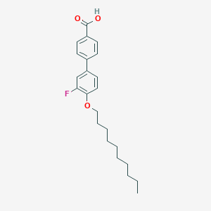 molecular formula C23H29FO3 B011421 4-[4-(Decyloxy)-3-fluorophenyl]-benzoic acid CAS No. 106291-00-3