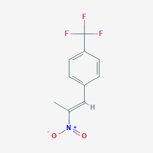 molecular formula C10H8F3NO2 B114212 1-[(E)-2-nitroprop-1-enyl]-4-(trifluoromethyl)benzene CAS No. 142840-01-5