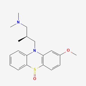 molecular formula C₁₉H₂₁D₃N₂O₂S B1142120 Methotrimeprazine sulfoxide CAS No. 7606-29-3