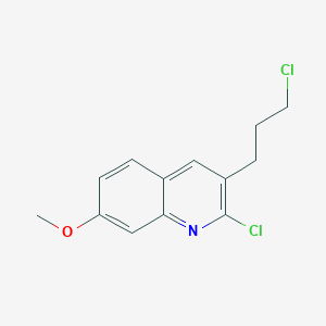 molecular formula C13H13Cl2NO B114213 2-Chloro-3-(3-chloropropyl)-7-methoxyquinoline CAS No. 159383-58-1