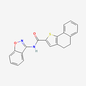 molecular formula C20H14N2O2S B11421428 N-(1,2-benzoxazol-3-yl)-4,5-dihydronaphtho[1,2-b]thiophene-2-carboxamide 