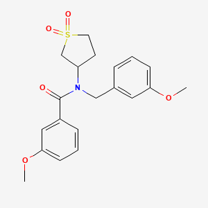 molecular formula C20H23NO5S B11421501 N-(1,1-dioxidotetrahydrothiophen-3-yl)-3-methoxy-N-(3-methoxybenzyl)benzamide 