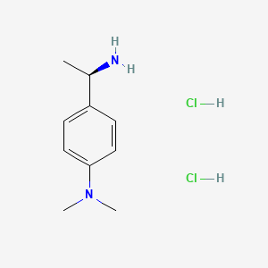 molecular formula C10H16N2 B1142170 (R)-4-(1-Aminoethyl)-N,N-dimethylaniline dihydrochloride CAS No. 122779-42-4